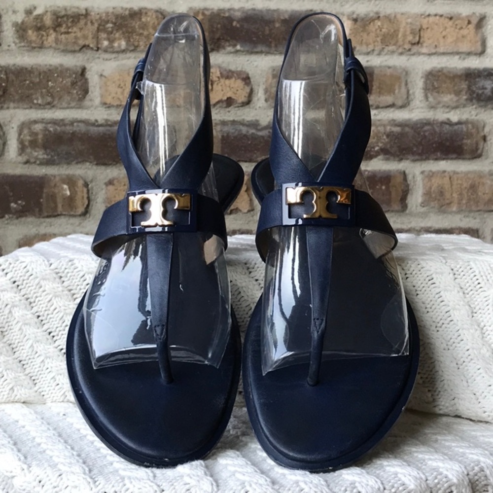 Tory Burch Navy Sandals